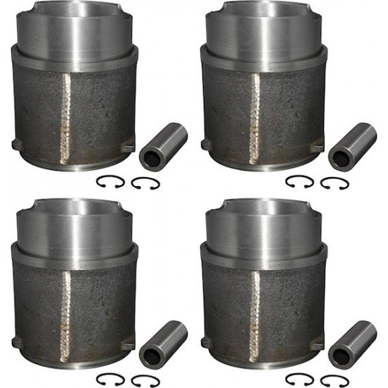Piston and cylinder set, casted, bore 94.0 mm, stroke 69.0 mm, upper 107 mm, lower 100 mm, CLASSIC