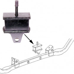 Rubber mount, engine support, rear inner, left/right