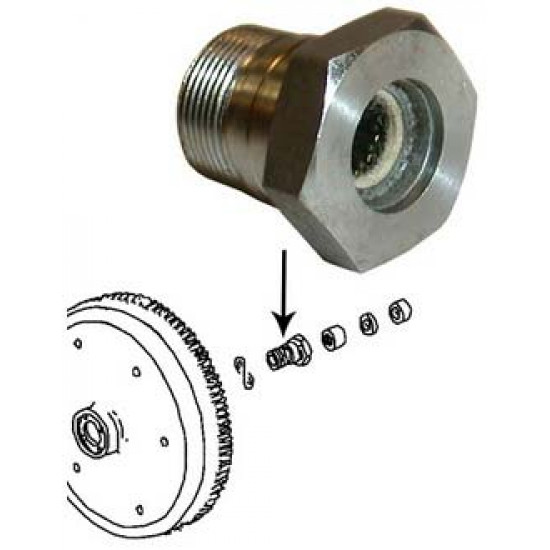 Gland nut for flywheel (not automatics), M28x1.5x27 mm