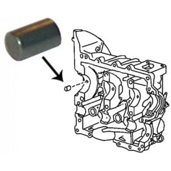 Dowel pin for main bearing