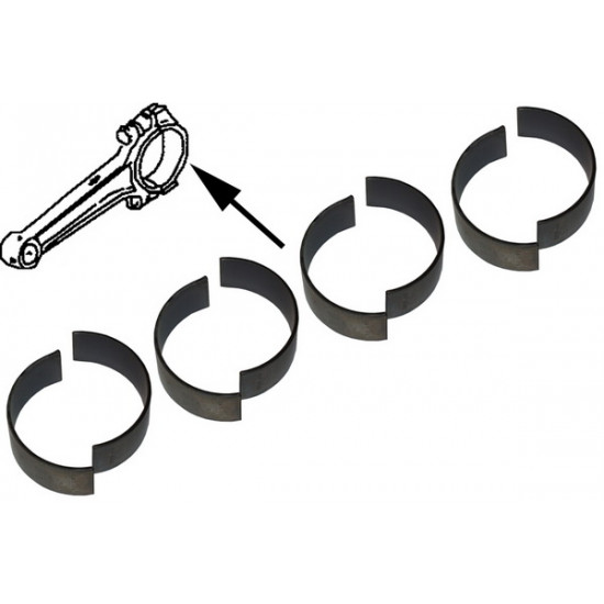 Connecting rod bearing set, 0.25 mm, KS