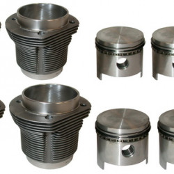Piston and cylinder set, bore 94.0 mm, stroke 71.0 mm, upper 105 mm, lower 100 mm, MAHLE