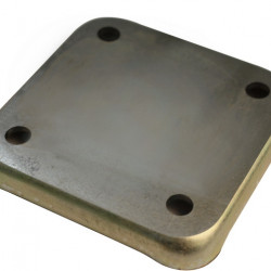 Cover plate for oil pump, 8 mm holes, metal