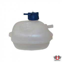 Expansion tank for radiator, including cap