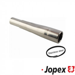 Tapered tail pipe, 250 mm, inside outlet Ø 50 mm, Stainless Steel, exhaust