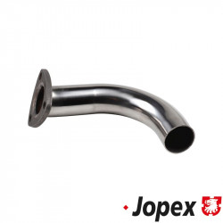 Tail pipe, stainless steel, with mild steel flange, exhaust