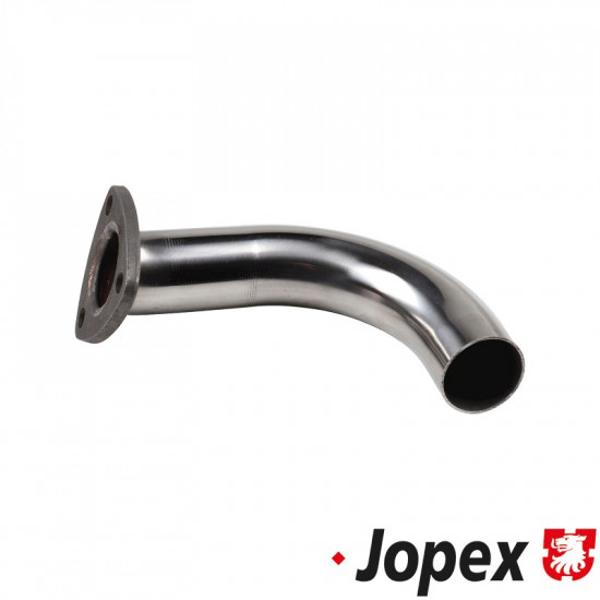 Tail pipe, stainless steel, with mild steel flange, exhaust