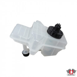 Brake fluid tank including cap and sensor. For models with brake booster