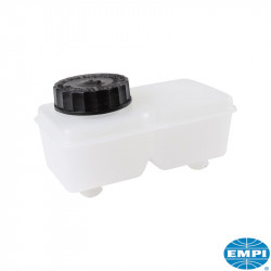 Brake fluid tank including cap. For models with dual circuit brake system without brake booster, bulk