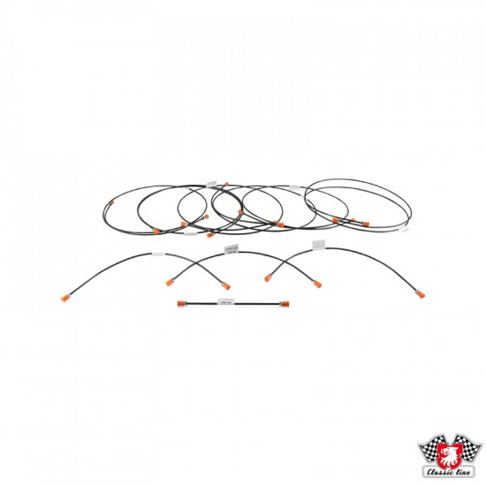 Brake line set for models with brake servo and brake pressure regulator