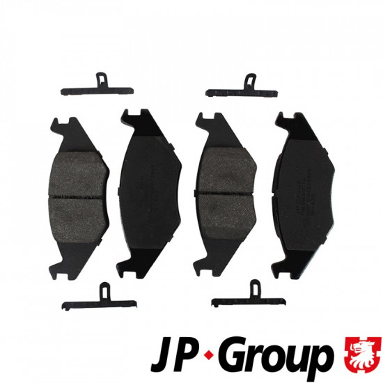 Brake pad set, front, 17.3 mm