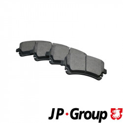 Brake pad set, rear, 17.7 mm, without wear indicator