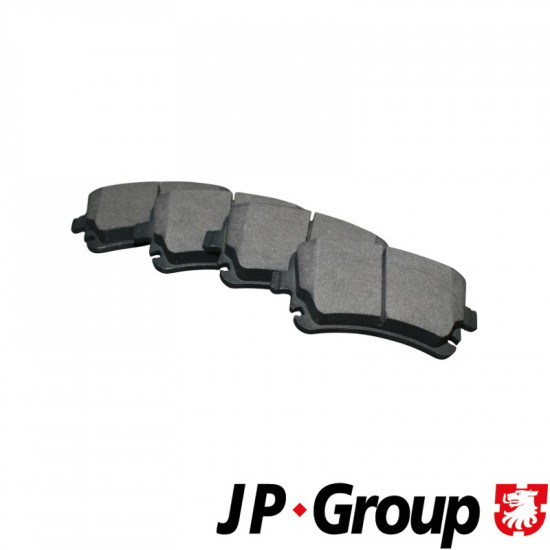 Brake pad set, rear, 17.7 mm, without wear indicator