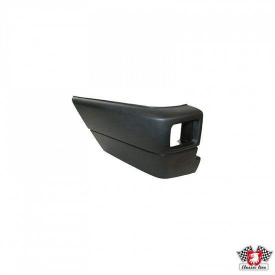 Bumper corner with hole for fog lamp, rear, left