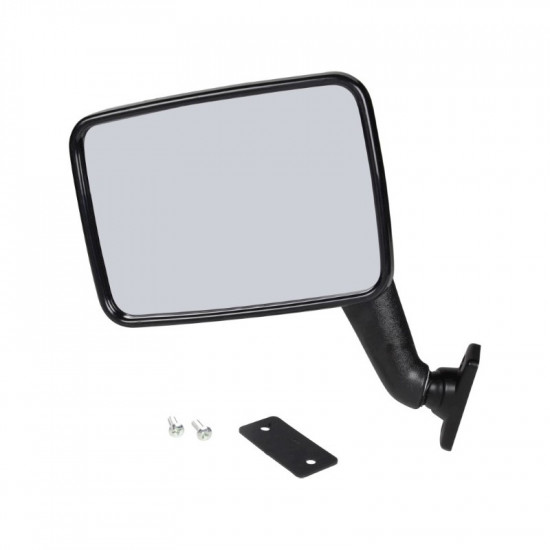 Door mirror, with E-mark, black, right, Hagus, Germany