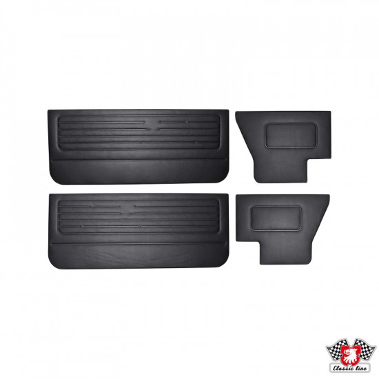 Door interior panel kit, 4 pcs., black