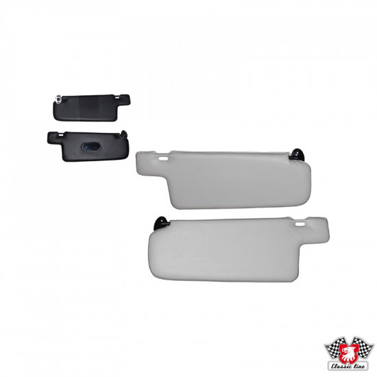 Sun visor set, black/cream, left/right