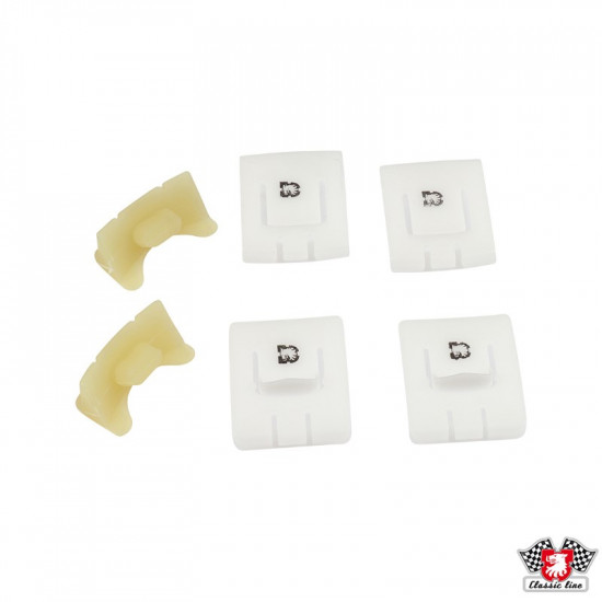 Guide piece set for seat rail, 6 pcs.