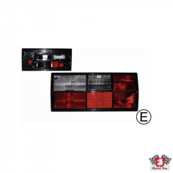 Tail light lens, red/white, for Hella socket, with E-mark, left