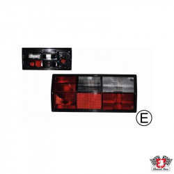 Tail light lens, red/white, for Hella socket, with E-mark, right