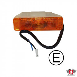 Turn signal light, front, yellow, left/right, E-marked