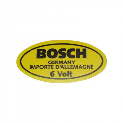 Sticker, 6 V for Bosch coil