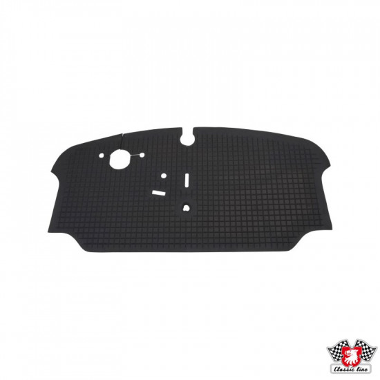 Front rubber floor mat, black, Top quality