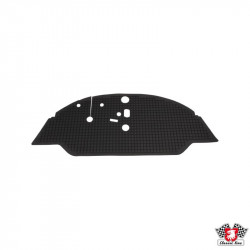 Front rubber floor mat, black, Top quality