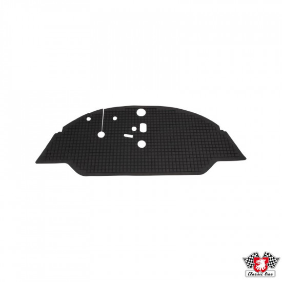 Front rubber floor mat, black, Top quality