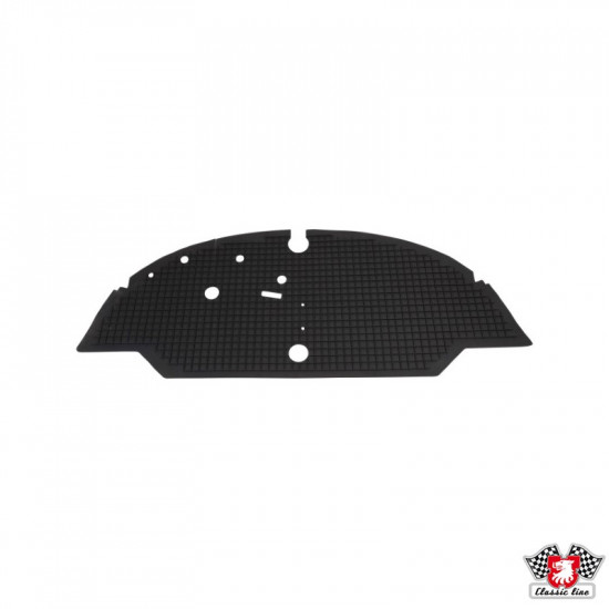 Front rubber floor mat, black, Top quality