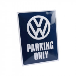 Tin metal sign, VW Parking Only, original