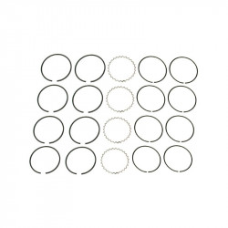 Piston ring set, 85.5 mm, 2.0x3.82,2.0x3.82, 5.0x4.04 mm, sort, MAHLE