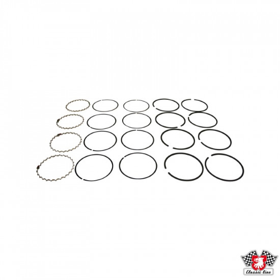 Piston ring set, 77.0 mm, 2.0x3.35,2.0x3.35, 4.0x3.71 mm, CLASSIC