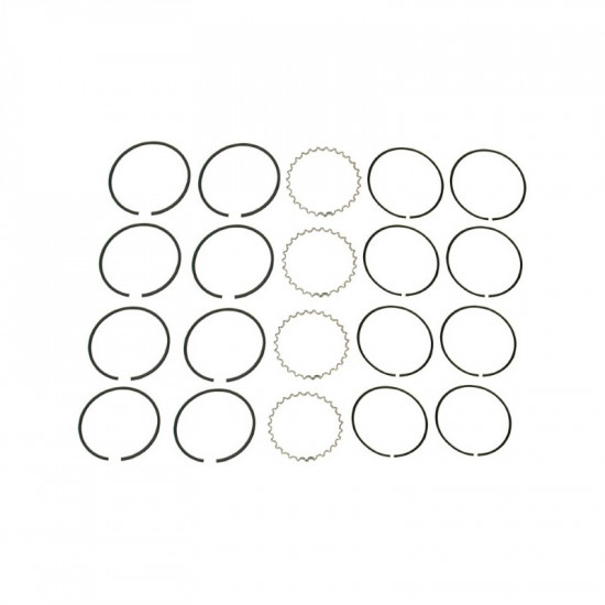 Piston ring set, 86 mm, 2.0x3.82,2.0x3.82, 5.0x4.04 mm, 0.50 mm oversize, KS