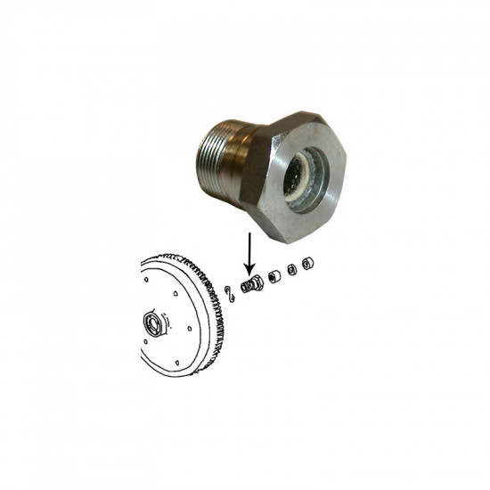 Gland nut for flywheel (not automatics), M28x1.5x27 mm