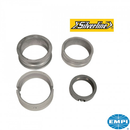 Main bearing set, Std./Std., standard case, standard crank, Silverline