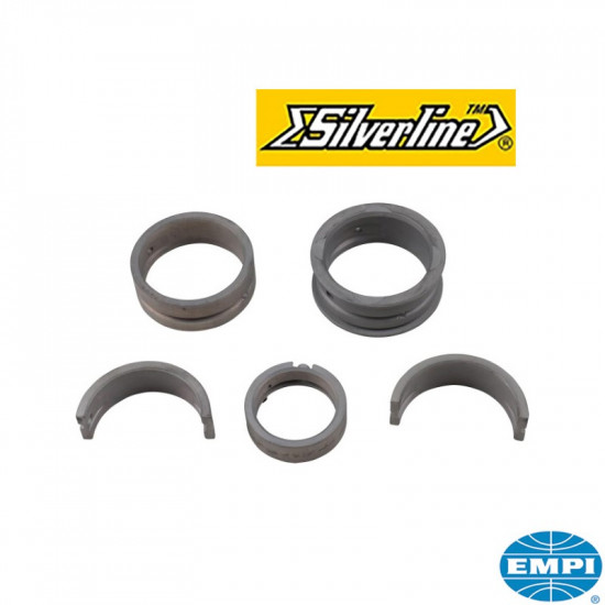 Main bearing set, Std./+0.25mm, standard case, machined crank, Silverline