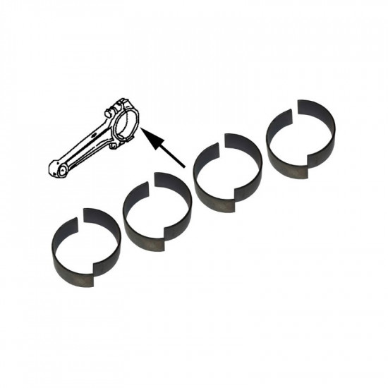 Connecting rod bearing set, 0.50 mm, MAHLE