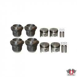 Piston and cylinder set, bore 77.0 mm, stroke 64.0 mm, upper 84 mm, lower 82 mm, CLASSIC