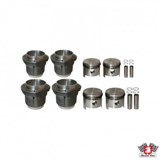 Piston and cylinder set, bore 77.0 mm, stroke 64.0 mm, upper 90 mm, lower 90 mm, CLASSIC