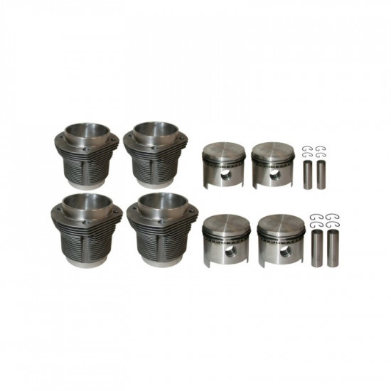 Piston and cylinder set, bore 94.0 mm, stroke 71.0 mm, upper 105 mm, lower 100 mm, MAHLE