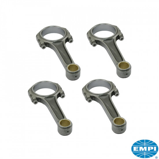 Chromoly I-Beam connecting rod set, 5.394", VW Journal 2.165"/55mm, set of 4