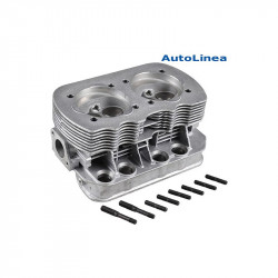 Cylinder head, "040", new, dual port, complete with valves. Inlet valves 35.5x8 mm and exhaust valves 32x8 mm. Spark plug M14x1,25x11 mm. Cylinder Ø94 mm. Combustion chamber 51 mL (3.11ci), AUTOLINEA