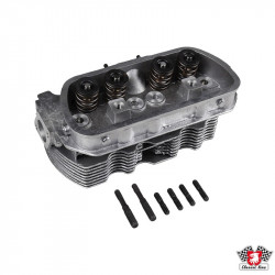 Cylinder head, "040", new, single port, complete with valves. Inlet valves 35x8 mm and exhaust valves 32x8 mm. Spark plug M14x1,25x11 mm. Cylinder Ø94 mm, CLASSIC