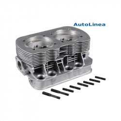 Cylinder head, "041", new, dual port, without valves. For inlet valves 40x8 mm and exhaust valves 35.5x8 mm. Spark plug M12x1.25x16 mm. Cylinder Ø 98.3 mm, AUTOLINEA