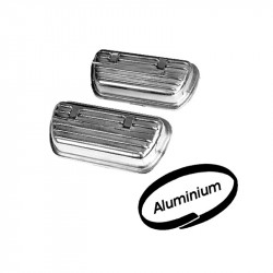 Aluminium clip on valve covers without clips. Sold in pairs. Clips, JP no. 8112000206, needed