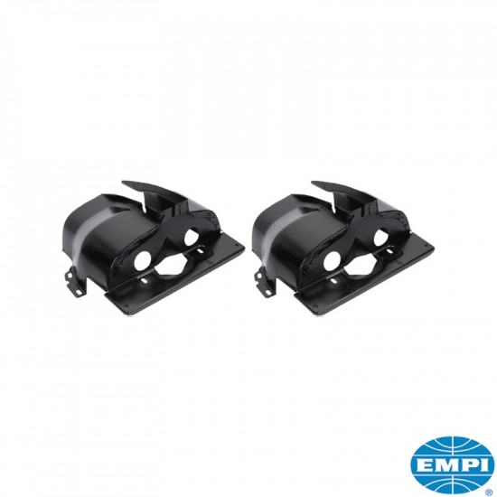 Single port cylinder shroud, black, pair