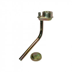 Oil filler neck and cap with breather pipe, standard type