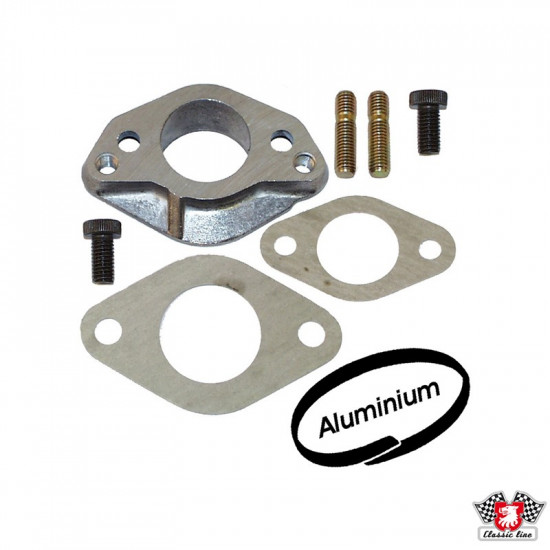 Adapter kit for carburetor no.113129027H, when using this carburetor on 1.6 engines. Aluminium