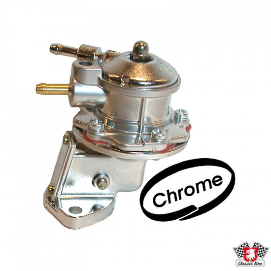 Fuel pump, chrome, heavy duty quality, OE look - screw together version, CLASSIC